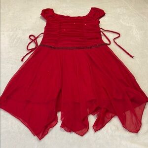 DISORDERLY KIDS GIRLS SIZE  10 Red Formal Dress With Lining